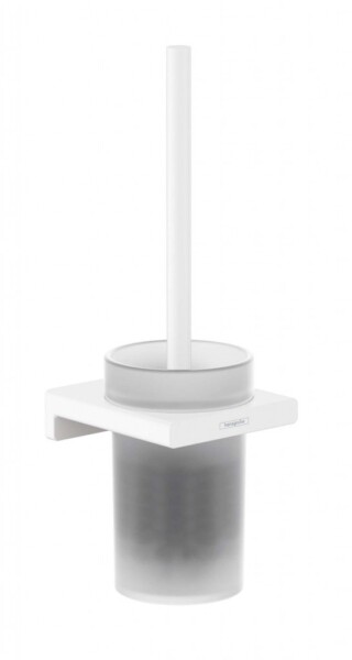 HANSGROHE - AddStoris WC štětka nástěnná, matné sklo/bílá mat 41752700