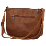 Trendy dámská koženková crossbody kabelka Gertha, hnědá