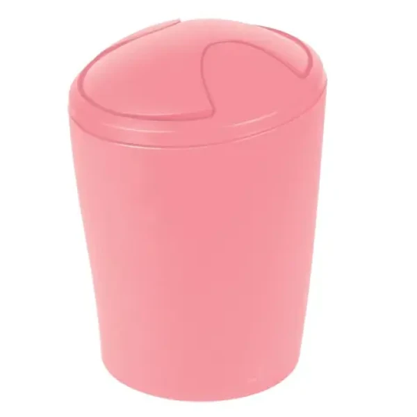 Spirella MOVE výklopný odpadkový koš 2 L růžový / plast (7610583186744)