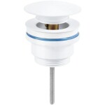 CERANO Umyvadlová výpusť - 5/4“ click-clack - univerzální - bílá matná