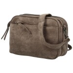 Stylová dámská koženková crossbody kabelka Ariona, béžová