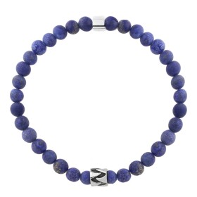 Korálkový náramek Daniel - 6 mm lapis lazuli, etno styl, 21 cm Modrá