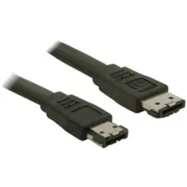 PremiumCord Kabel eSATA-eSATA, 75 cm,stíněný,černý (8592220003531)