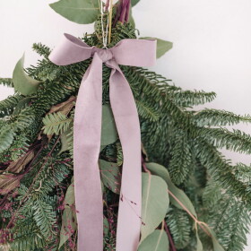 Bella Rose Sametová stuha 3 cm – fialková (9 m), fialová barva, textil