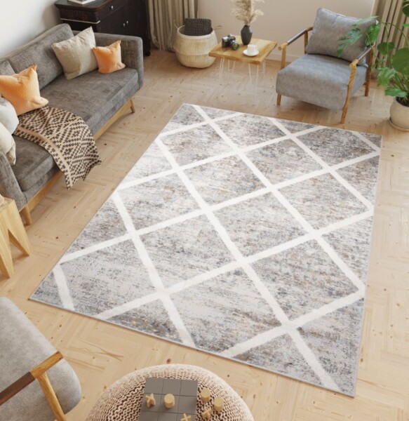 DumDekorace Vintage koberec s jednoduchým vzorem Šířka: 80 cm | Délka: 150 cm