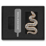 Ozdoba na zápisník Moleskine - snake, zlatá