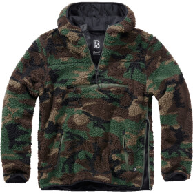 Brandit Pulovr Teddyfleece Worker Pullover woodland L