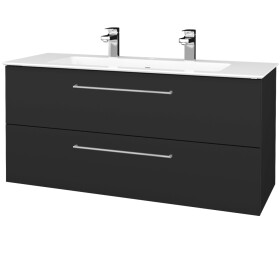 Dřevojas - Umyvadlová skříňka GIO SZZ2 120 - N03 Graphite / Úchytka T04 / N03 Graphite 406622E