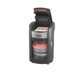 Rexel ShredMax Autofeed+ 200M černá / Skartovačka / Automatický podavač 200 listů / 55 dB / Otočná kolečka (2025200MEU)