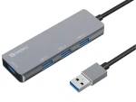 Sandberg SAVER USB-A HUB stříbrná / 1x USB 3.0 / 3x USB 2.0 (333-67)