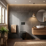 Wc závěsné SAT Infinitio včetně prkénka softclose, černá mat, zadní odpad SATINF010RREXPBKM SATINF010RREXPBKM