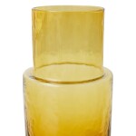 HK living Karafa Tube Amber 800 ml, oranžová barva, sklo