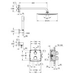 GROHE - Grohtherm Sprchový set Rainshower Cosmopolitan 310 s termostatem pod omítku, chrom 34730000