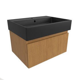Koupelnová skříňka s umyvadlem SAT Evolution 58x30x44,5 cm dub medový mat SATEVO60DMU2B SATEVO60DMU2B