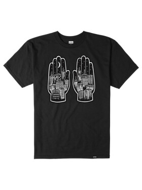 Etnies Hands black pánské tričko krátkým rukávem