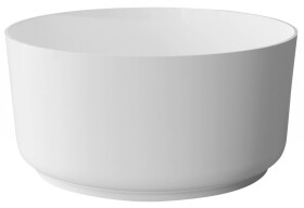 POLYSAN - ESTATIS volně stojící vana litý mramor ø110x51cm, bílá mat 93868
