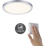 Paulmann 92907 Whirl LED vestavné svítidlo, LED, pevně vestavěné LED, 4.9 W, hliník (kartáčovaný), saténová, sada 3 ks