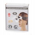 Verk VK 09123 Náhlavní lupa s LED osvětlením, čočky (1x 1,5x 2x 2,5x 3,5x 5x 8x 20x)
