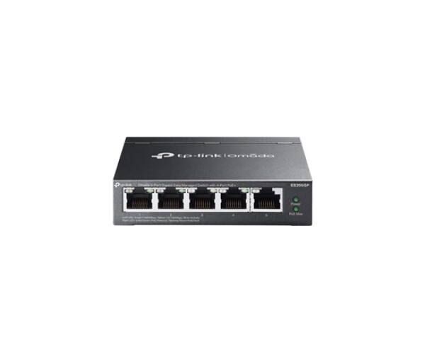 TP-Link OMADA switch ES205GP (5xGbE,4xPoE+,65W, fanless) EDF_324281