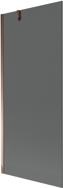 MEXEN/S - Next vanová zástěna FIX 80 x 150, grafit, růžové zlato 895-080-000-00-40-60