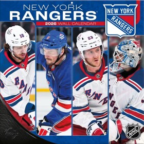 JF Turner Kalendář New York Rangers NHL 2026 Wall Calendar