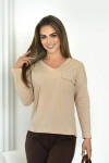 MONIQUE BLOUSE tmavě béžová 38