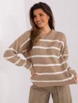 Sweter BA SW 8025.38P ciemny bezowy Velikost: jedna velikost