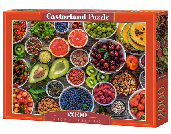 Puzzle Castorland 2000 dílků - Tabule plná zdravého jídla