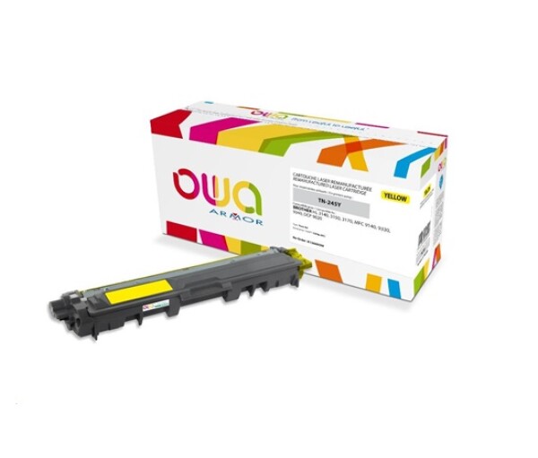 OWA Armor toner pro BROTHER HL 3140, 3150, 3170, MFC 9130,9330, 9340, 2200 Stran, TN245Y, žlutá/yellow (TN-245Y/TN-246Y) EDF_1080907