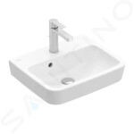 VILLEROY & BOCH - O.novo Umývátko 500x370 mm, s přepadem, otvor pro baterii, alpská bílá 43445001