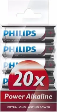 Philips baterie AA Power Alkaline - 20ks (LR6P20T/10)