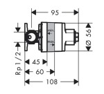 HANSGROHE - Montážní těleso pro baterii pod omítku 29239180