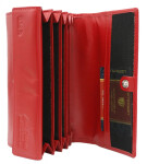 Módní dámská kožená peněženka Peterson Thani, červená