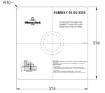 Keramický dřez Villeroy & Boch podstavný Subway 50 SU, 332501RW, Stone White 332501RW