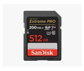 SanDisk SDXC karta 512GB Extreme PRO (200 MB/s Class 10, UHS-I U3 V30) EDF_493396