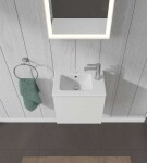 DURAVIT - L-Cube Umyvadlová skříňka 40x42x29 cm, panty vlevo, bílá mat LC6272L1818