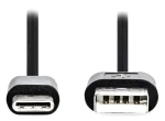 Nedis USB 2.0 černá / Kabel USB / USB-A - USB-C / 1 m (CCGL60600BK10)