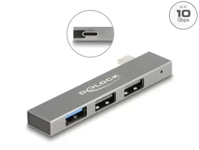 DeLock Slim USB Hub USB-C / USB hub / 3 porty / 1x USB-A 10Gbps + 2x USB-A 2.0 (64274)