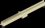 MEXEN - Flat Wall žlab ke stěně 2v1 80 cm zlatý 1530080