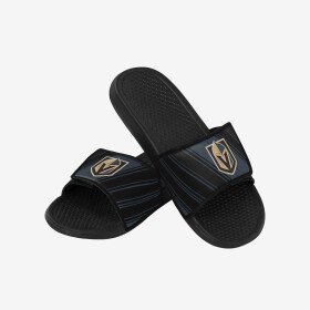 FOCO Pánské pantofle Vegas Golden Knights NHL Legacy Velcro Sport Slide Slipper Velikost: M = 42-43 EU