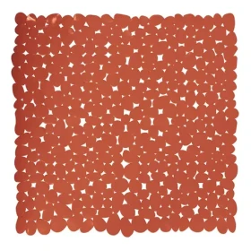 MSV GALETS protiskluzová podložka do sprchy terakota / PVC / 53 x 53 cm
