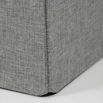 Taburet s úložným prostorem, šedá, látka, TAB-461 GREY2
