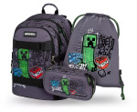 BAAGL 3 SET Skate Minecraft TNT: Batoh, Etue, Sáček