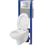 CERSANIT - Set C44 SYSTEM 40 MECH WHB414 DUR SC EO, tlačítko chrom lesk S701-824