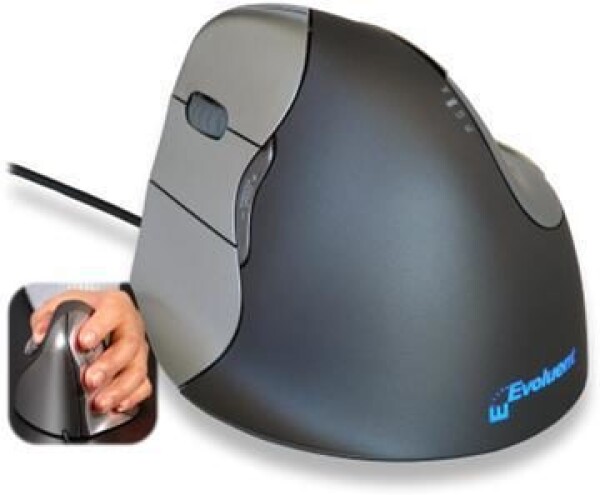Evoluent Vertical Mouse 4 Left Hand / Ergonomická myš / USB / pouze pro leváky (VM4L)