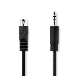 Nedis DIN Audio kabel DIN 5pinová (M) - jack 3.5 mm (M) 1.00 m černá (CAGL20100BK10)