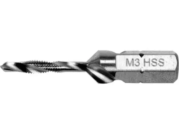 YATO Vrták se závitníkem M3 HEX / Vrták / HEX stopka / M3