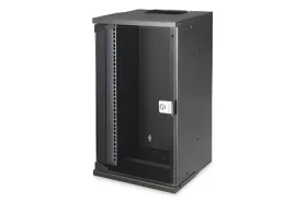 Digitus SOHO PRO 9U černá / Nástěnná skříň / 10" / 460x315x300 mm / skleněné dveře / IP20 (DN-49103)