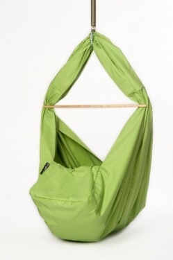 Babyvak Hacka Klasik závěsná textilní kolébka - zelená