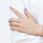 LUNICA Stříbrný zásnubní prstýnek JEMNOST Velikost prstenu: 7 (EU: 54-56) 0606_7